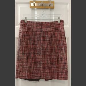 Pink tweed skirt